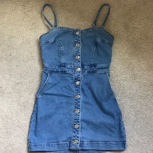 jean mini dress